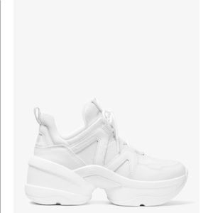 Olympia Canvas and Leather Trainer